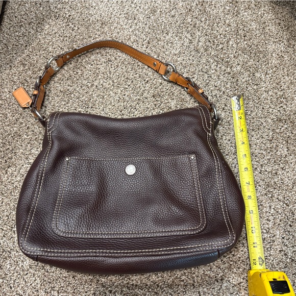 Coach Dark Brown Leather Shoulder Bag - Picture 5 of 7
